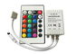 24 cores chaves do IR que mudam o controlador conduzido RGB com bateria 3 de Li canalizam o CE/RoHS fornecedor