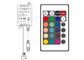 24 cores chaves do IR que mudam o controlador conduzido RGB com bateria 3 de Li canalizam o CE/RoHS fornecedor
